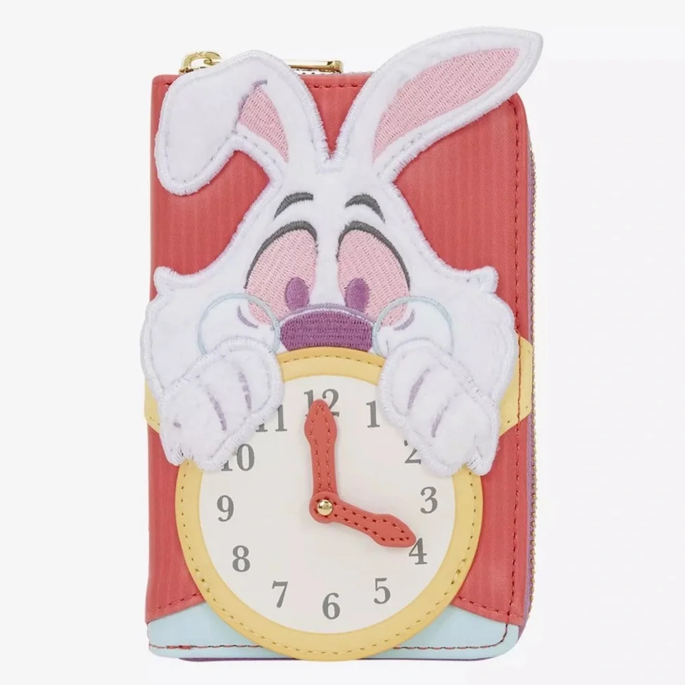 Loungefly Disney Alice in Wonderland White Rabbit Figural Mini Backpack & Wallet